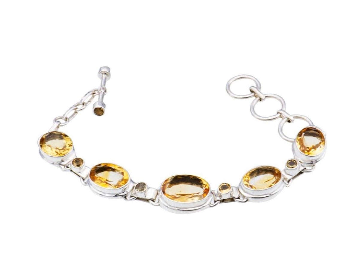 Oval Citrine Bracelet Baku Jewellery