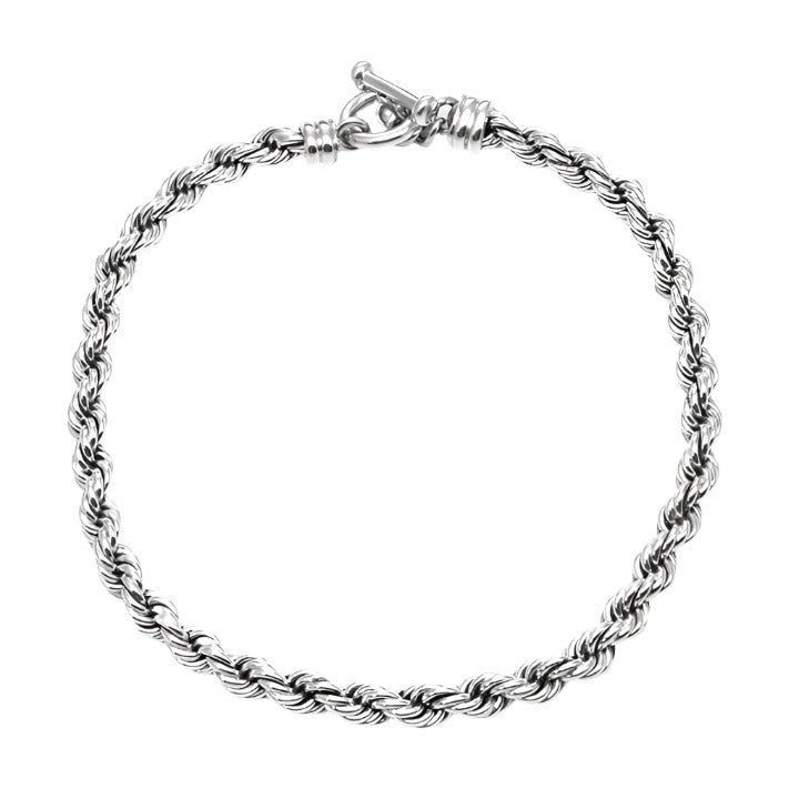 Mexican Silver Rope Necklace