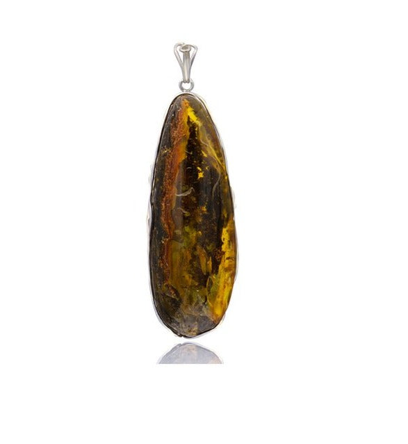 Amber Irregular Pendant