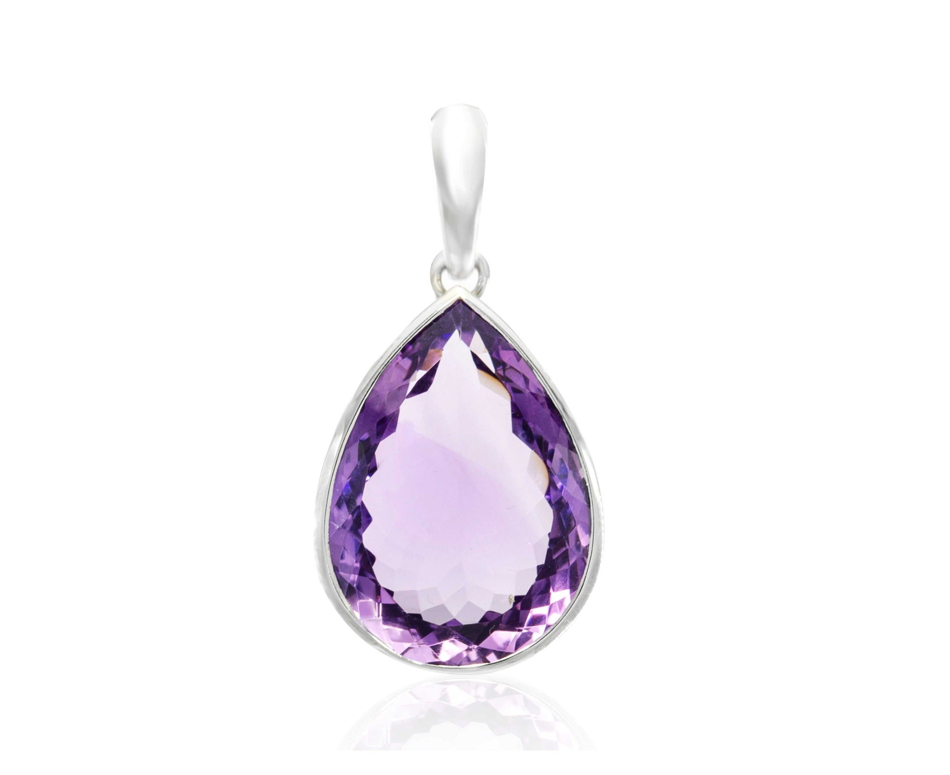 Amethyst Teardrop Pendant