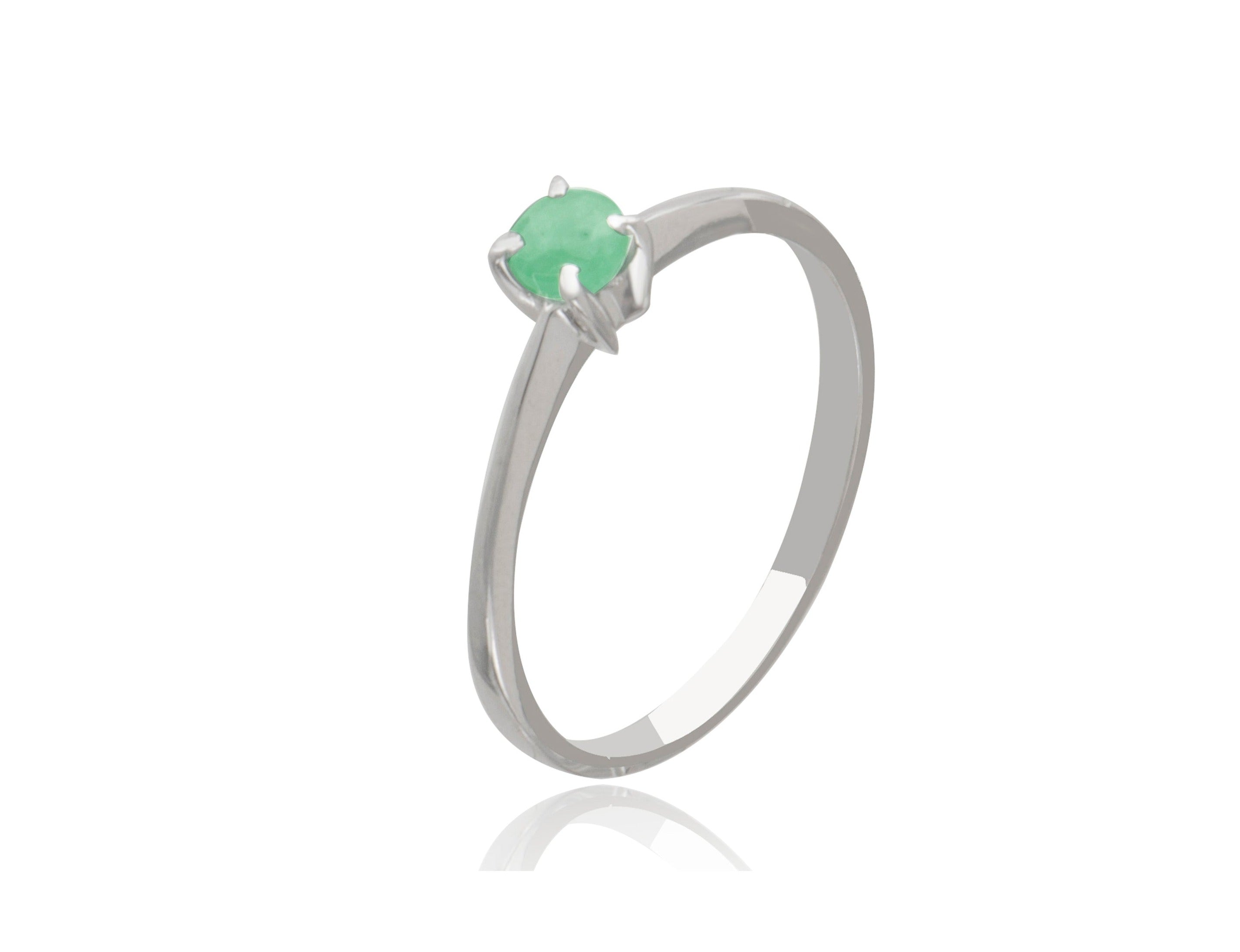 Emerald Round Ring