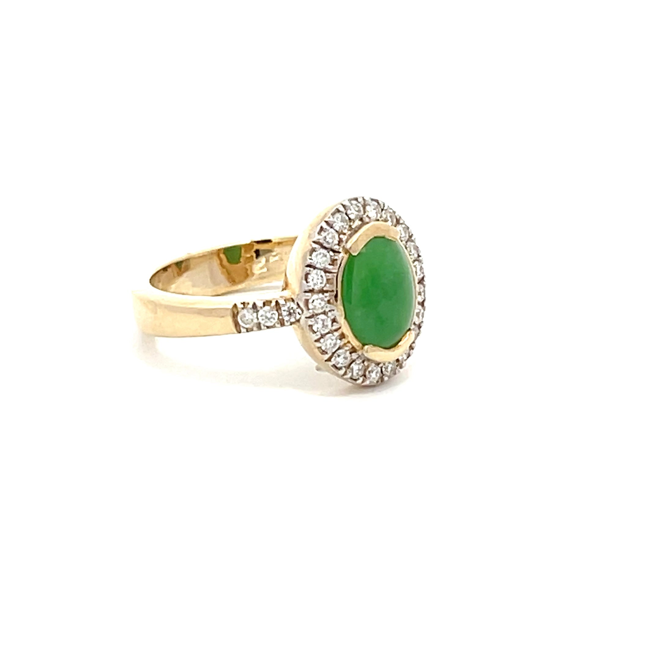 Jadeite Diamond Ring