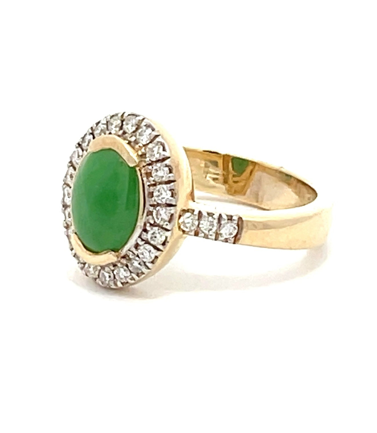 Jadeite Diamond Ring