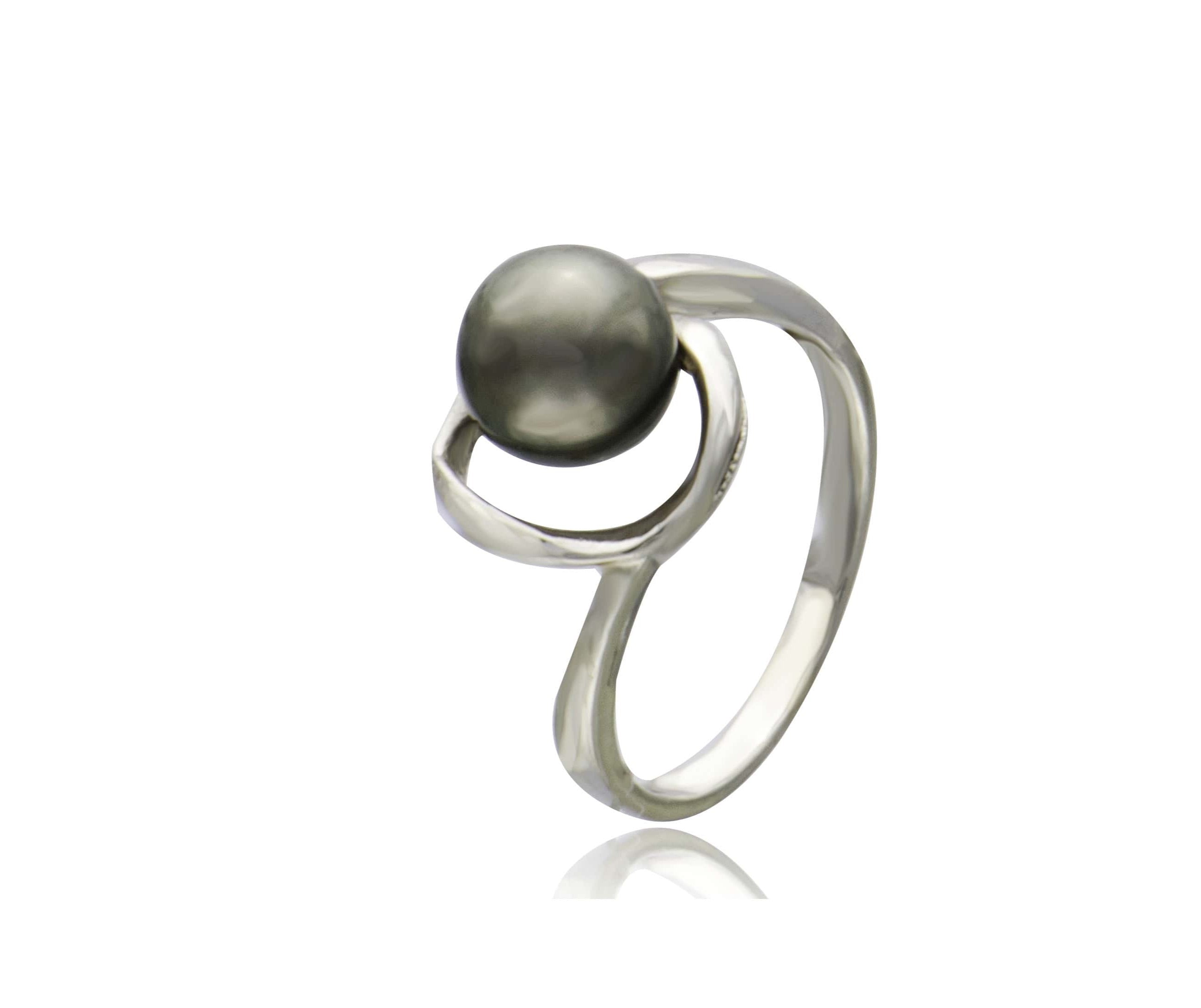 Black South Sea Pearl Ring