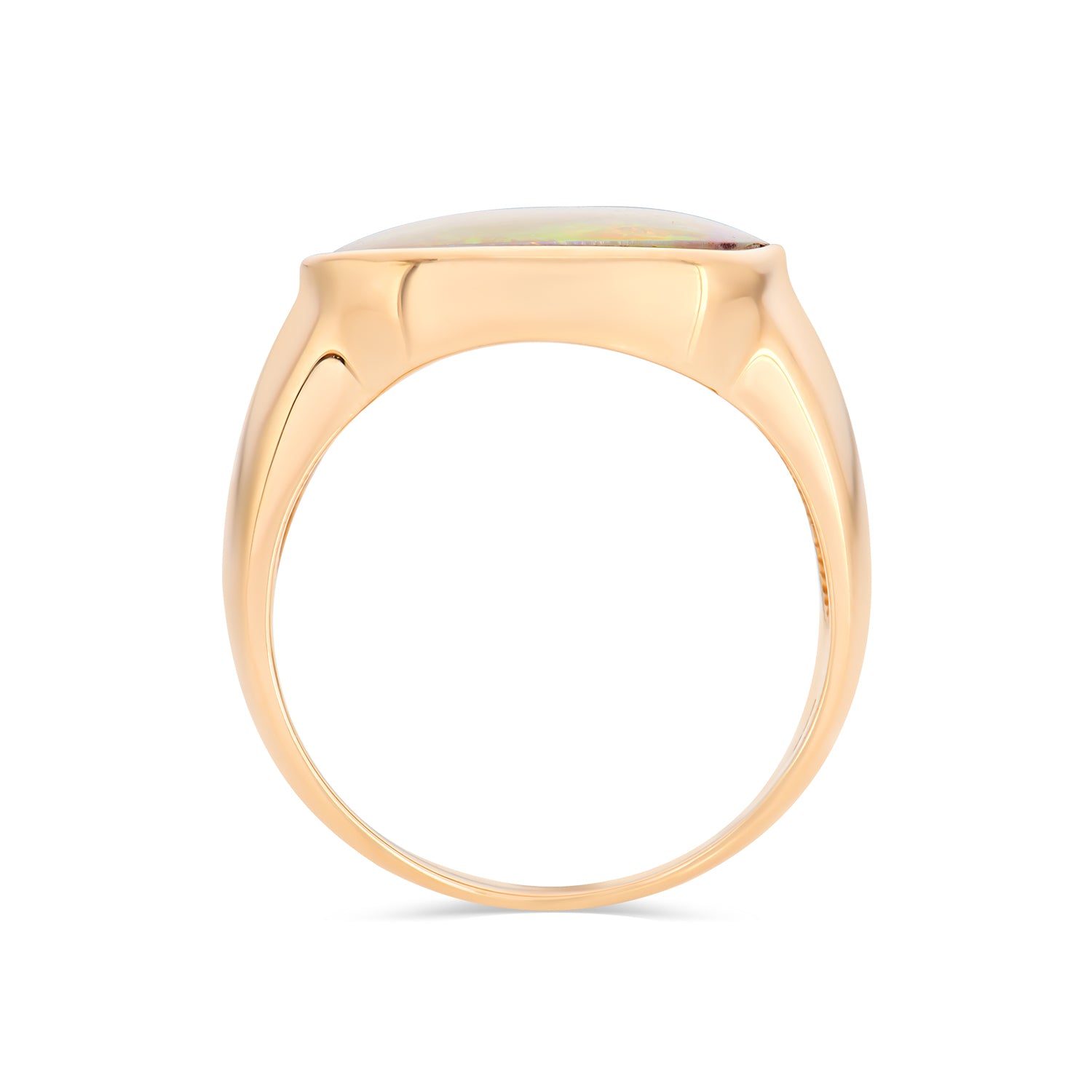 Semi-Black Opal Ring