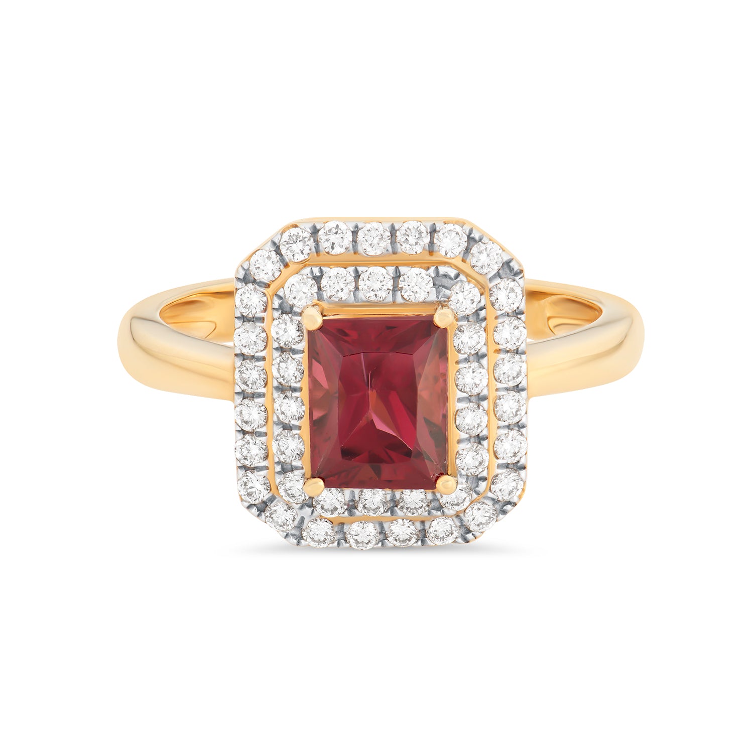 Spinel Diamond Ring