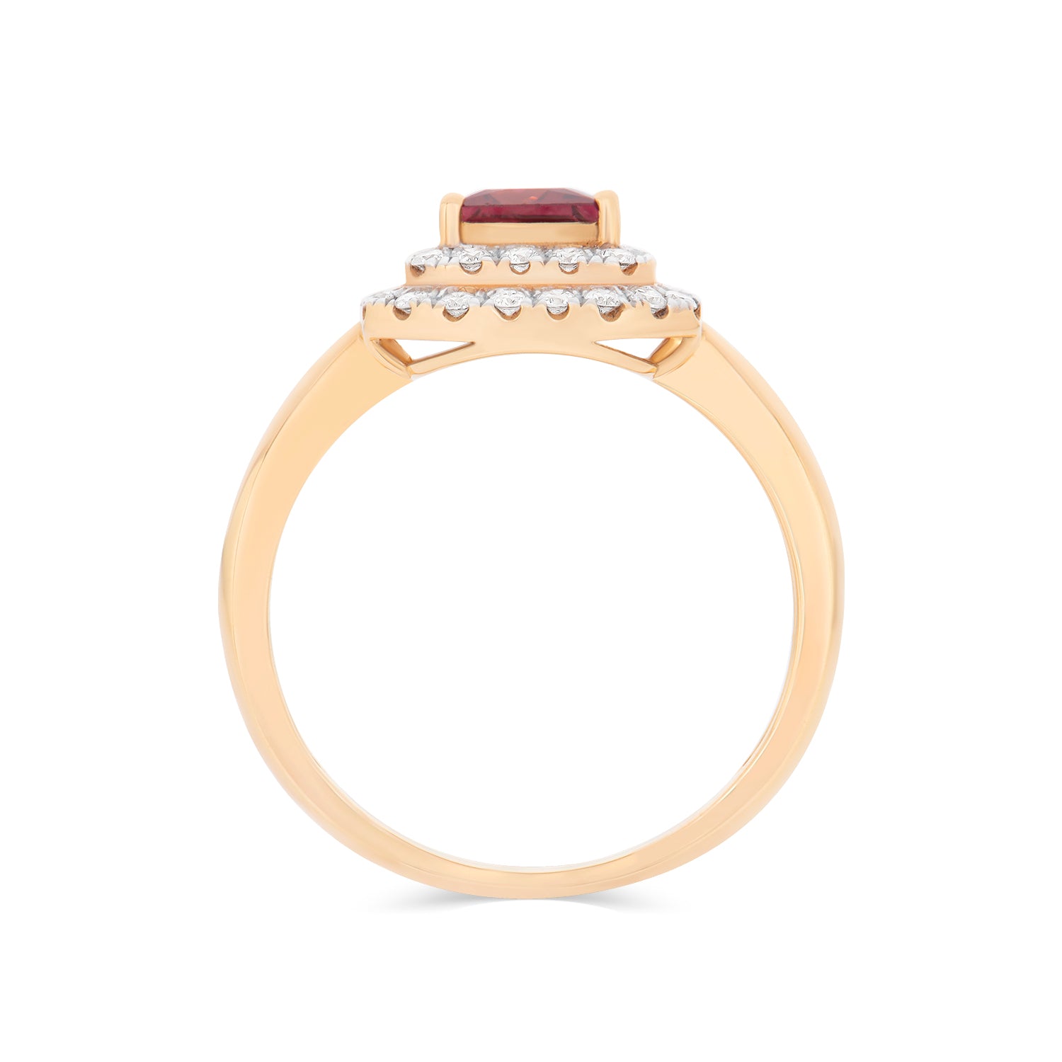 Spinel Diamond Ring