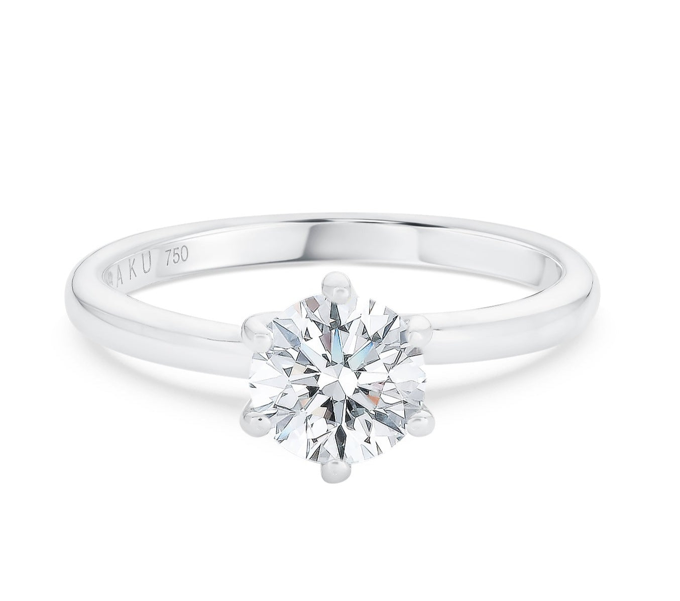 1Ct Round Diamond Solitaire Ring
