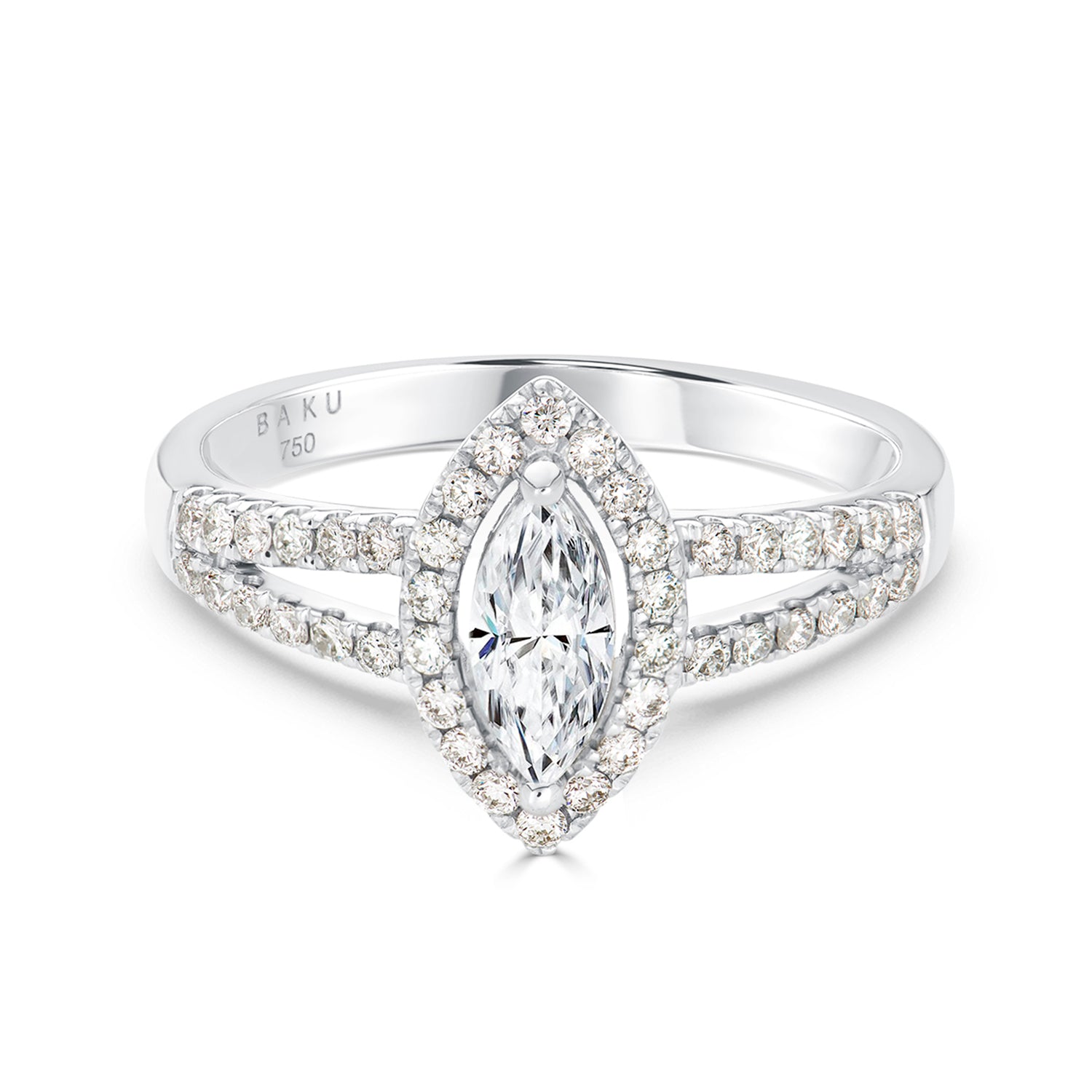 Marquise Diamond Engagement Ring