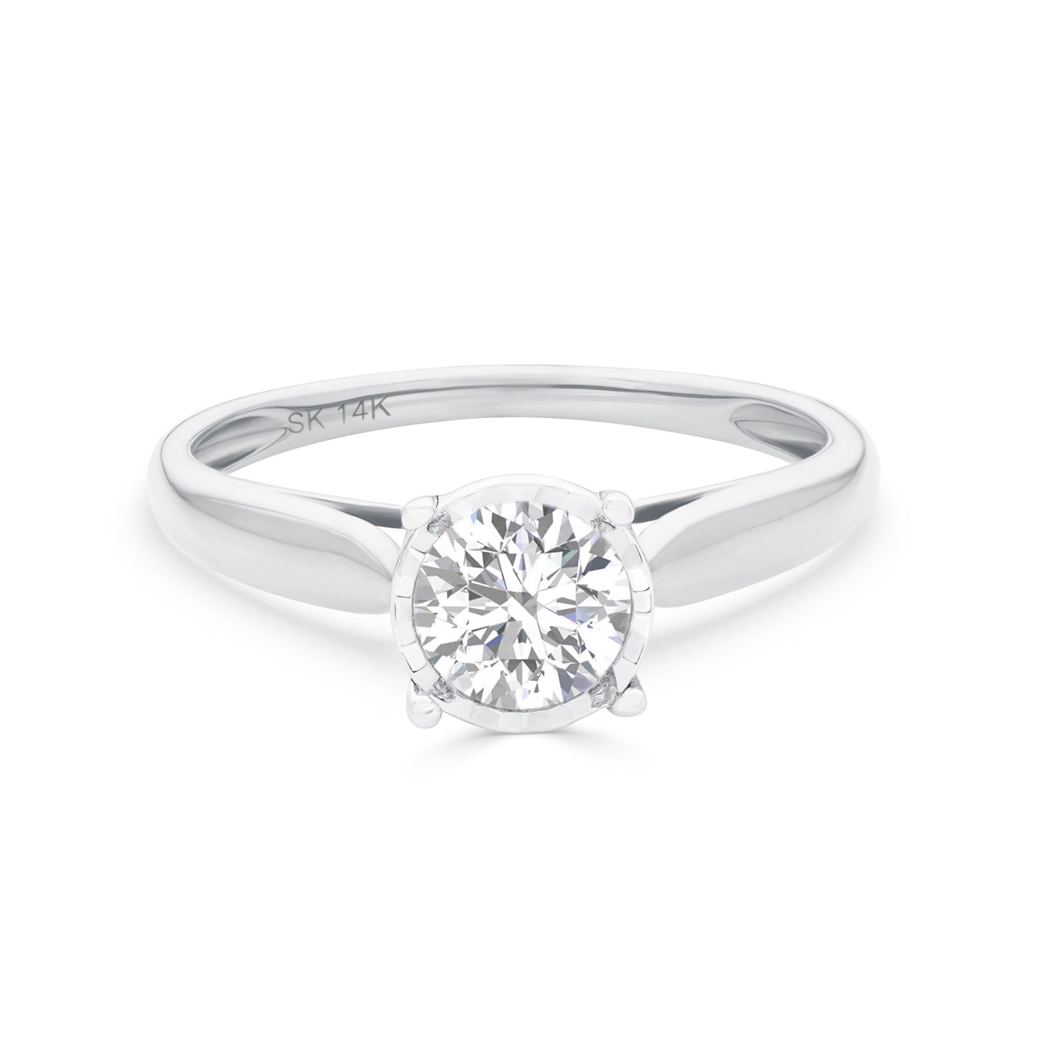 Brilliant Round Diamond Engagement Ring