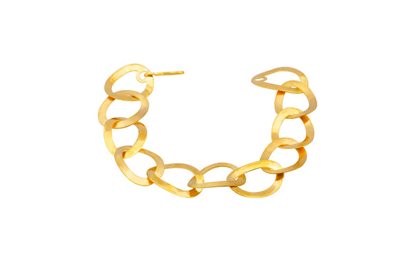 9K Yellow Gold Link Bracelet Hand Made