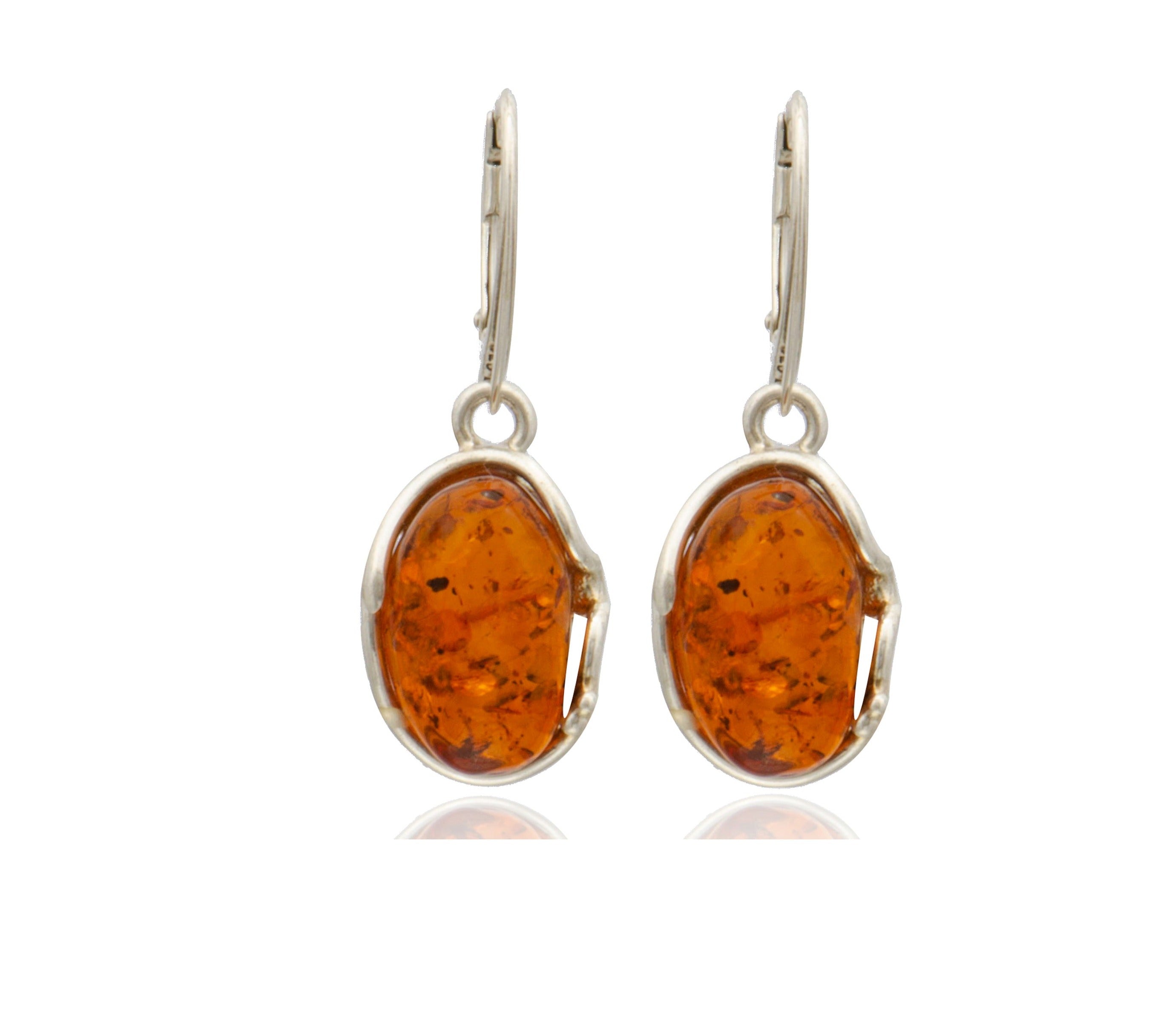 Amber Oval Earrings