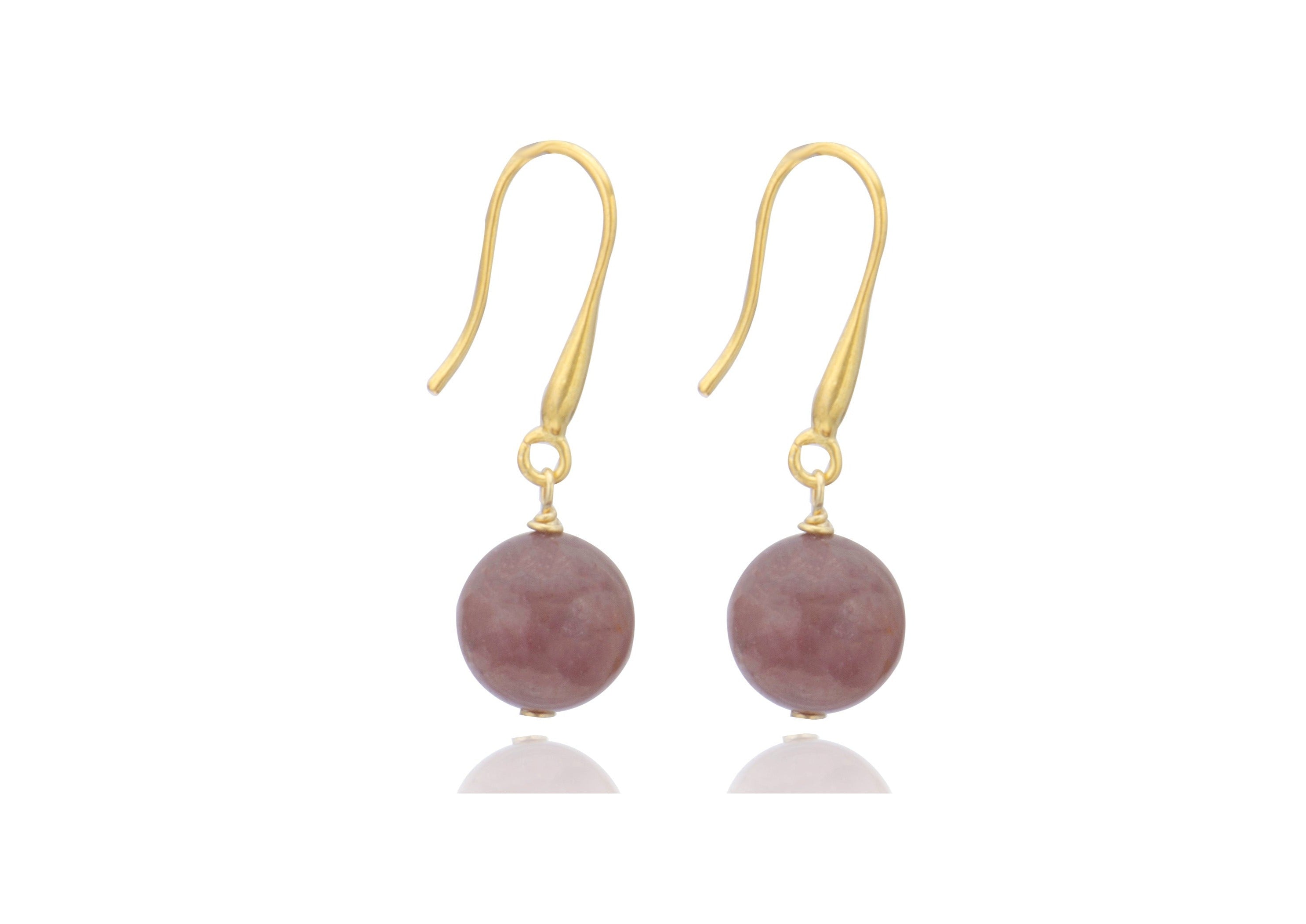 Sapphire Ball Earrings