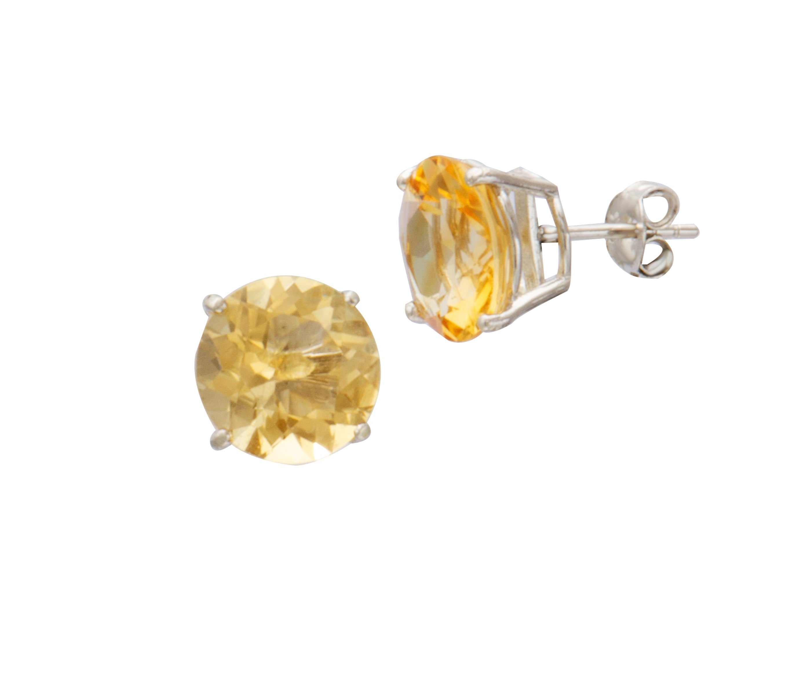 Citrine Stud Earring