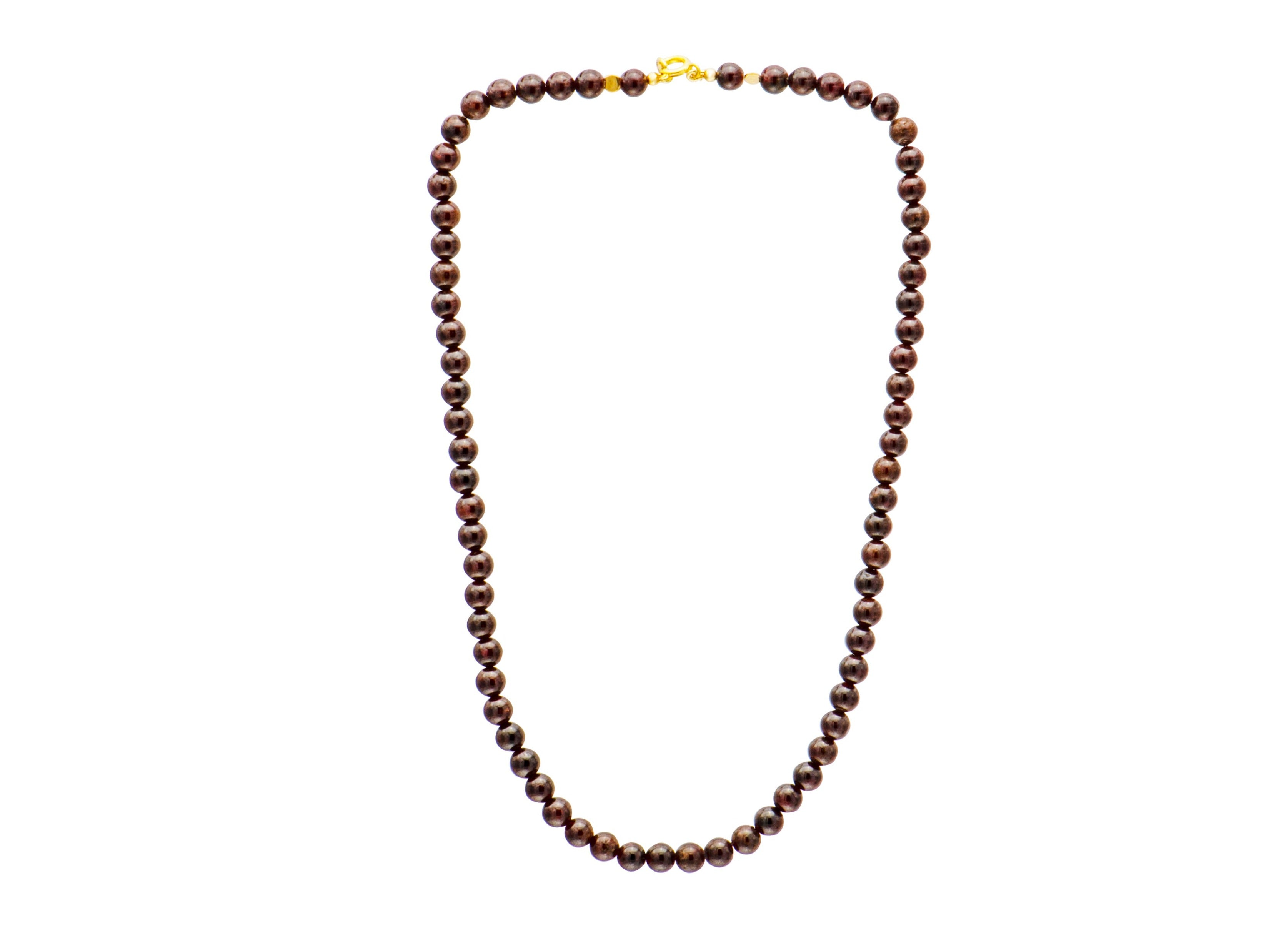 Garnet Ball Necklace