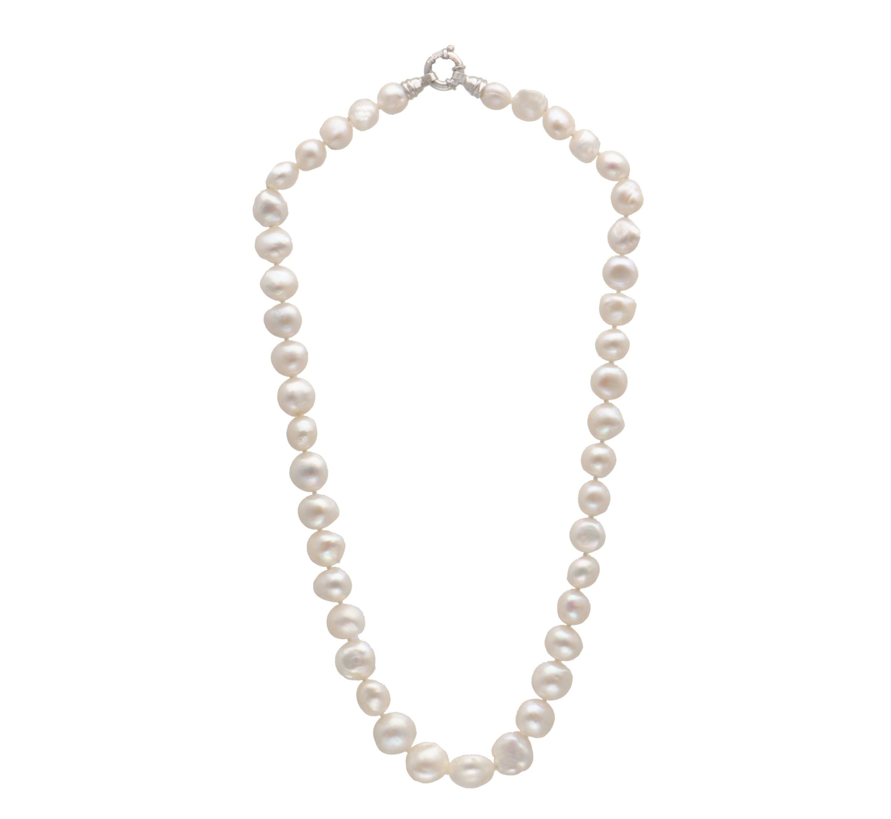 Baroque White Freshwater Pearl Necklace