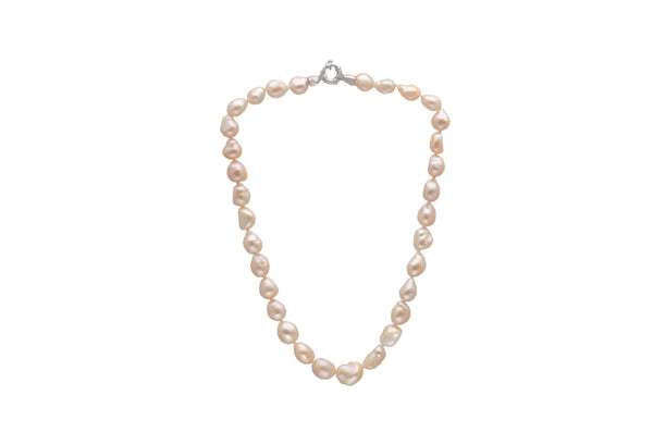 Peach Freshwater Pearl Irregular Necklace