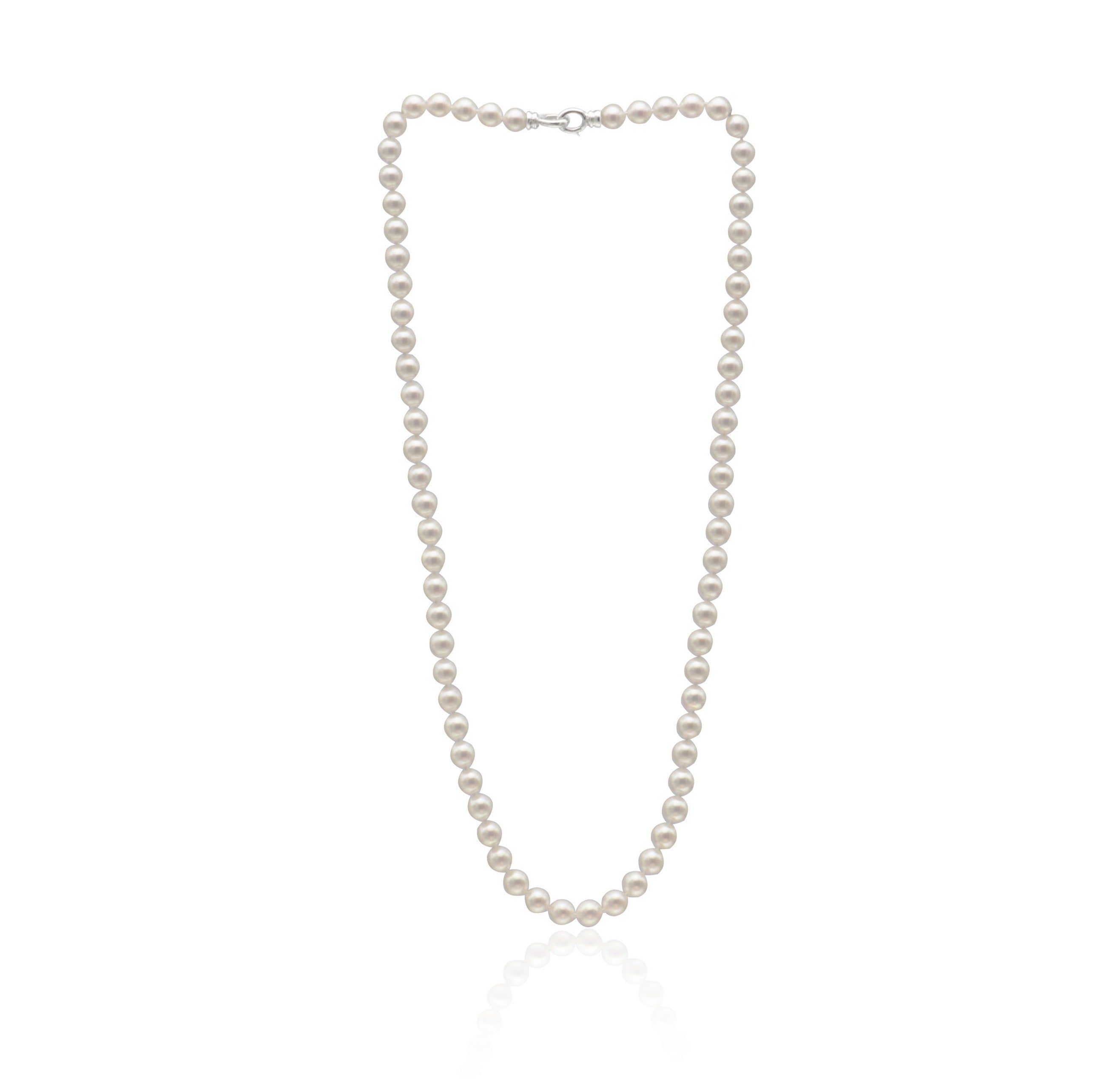 White Akoya Pearl Necklace