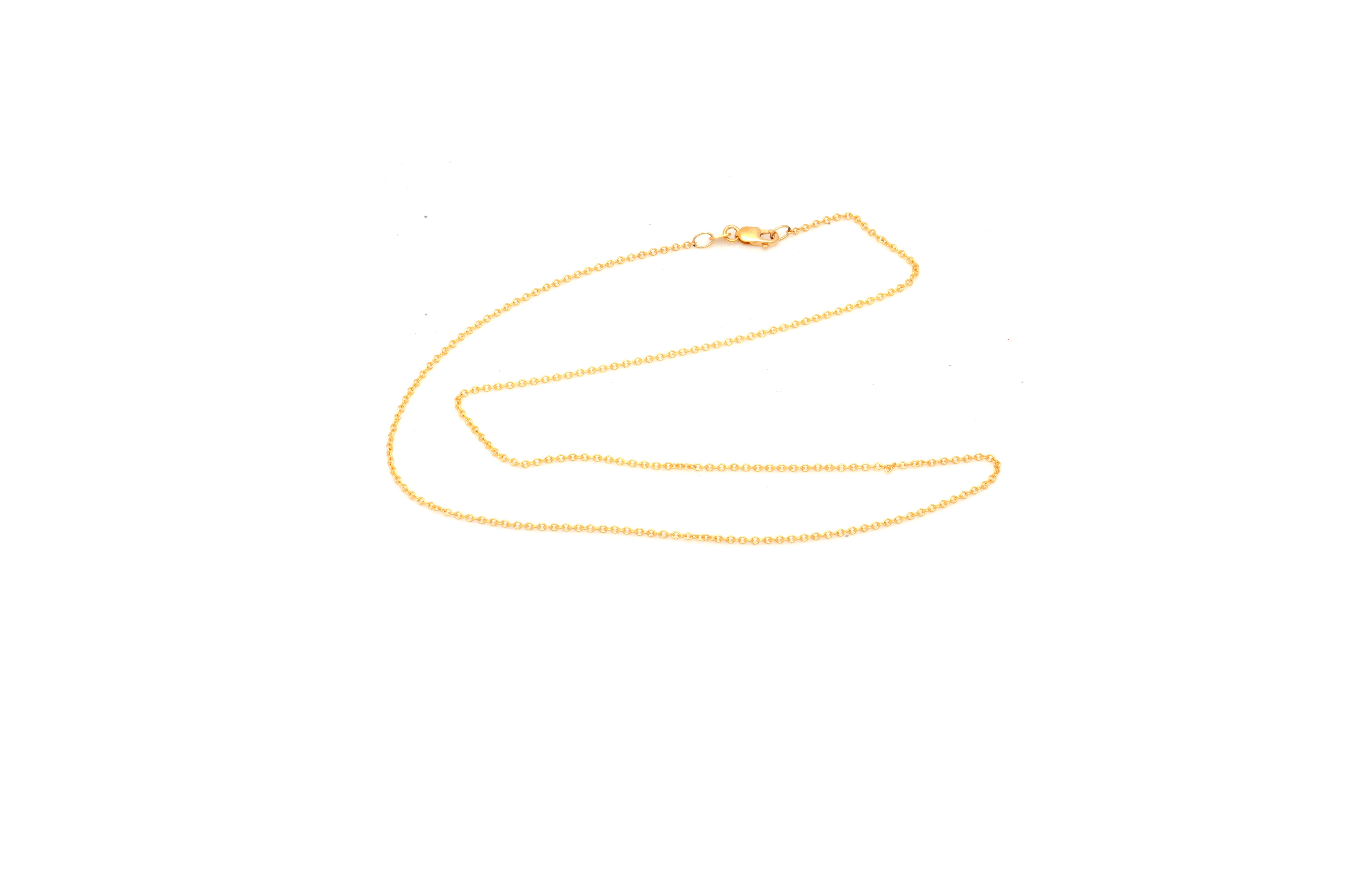 9K Yellow Gold Cable Chain