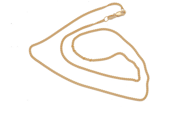 9K Yellow Gold Curb Chain