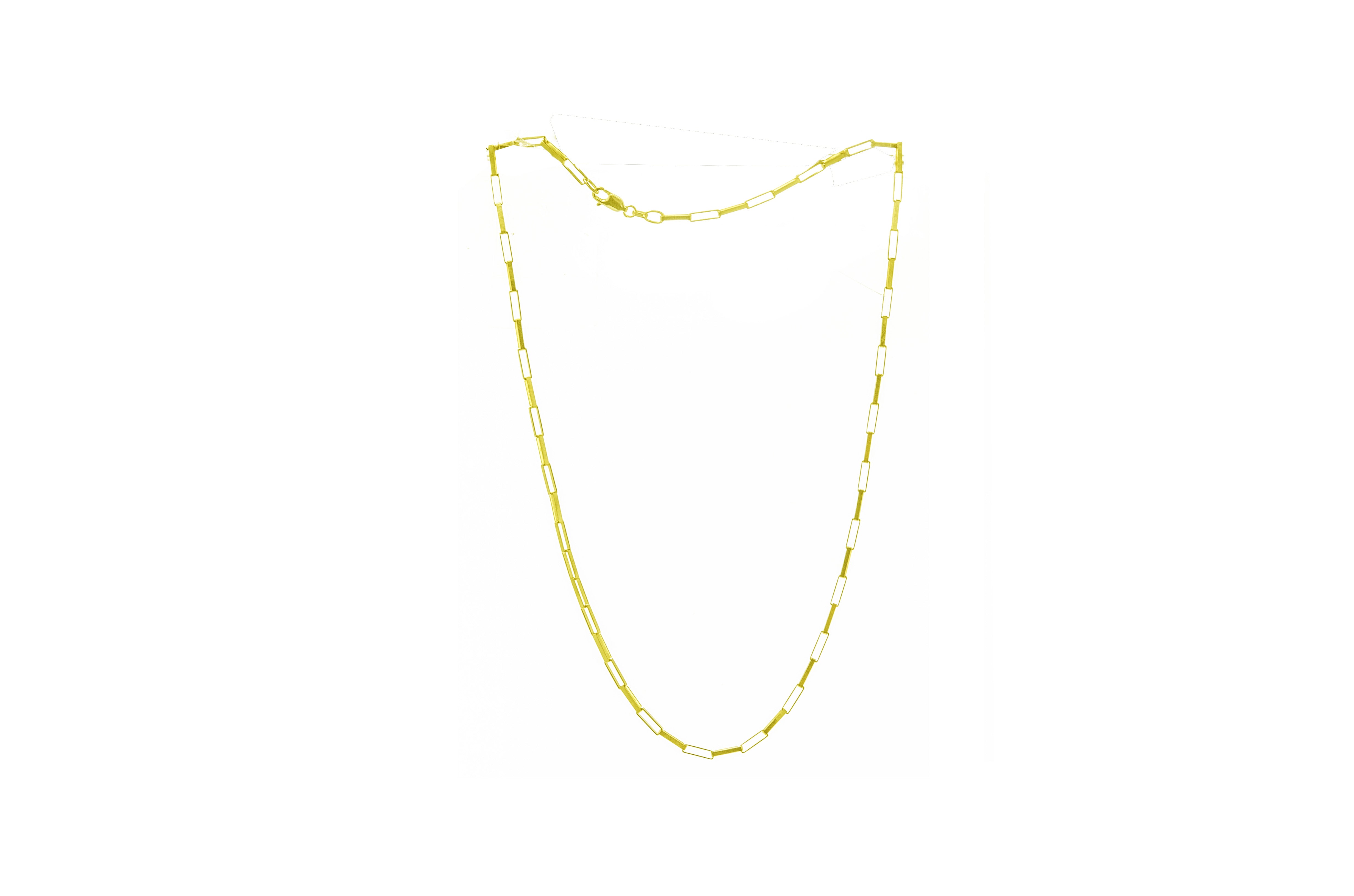 Long Box Paperclip Necklace