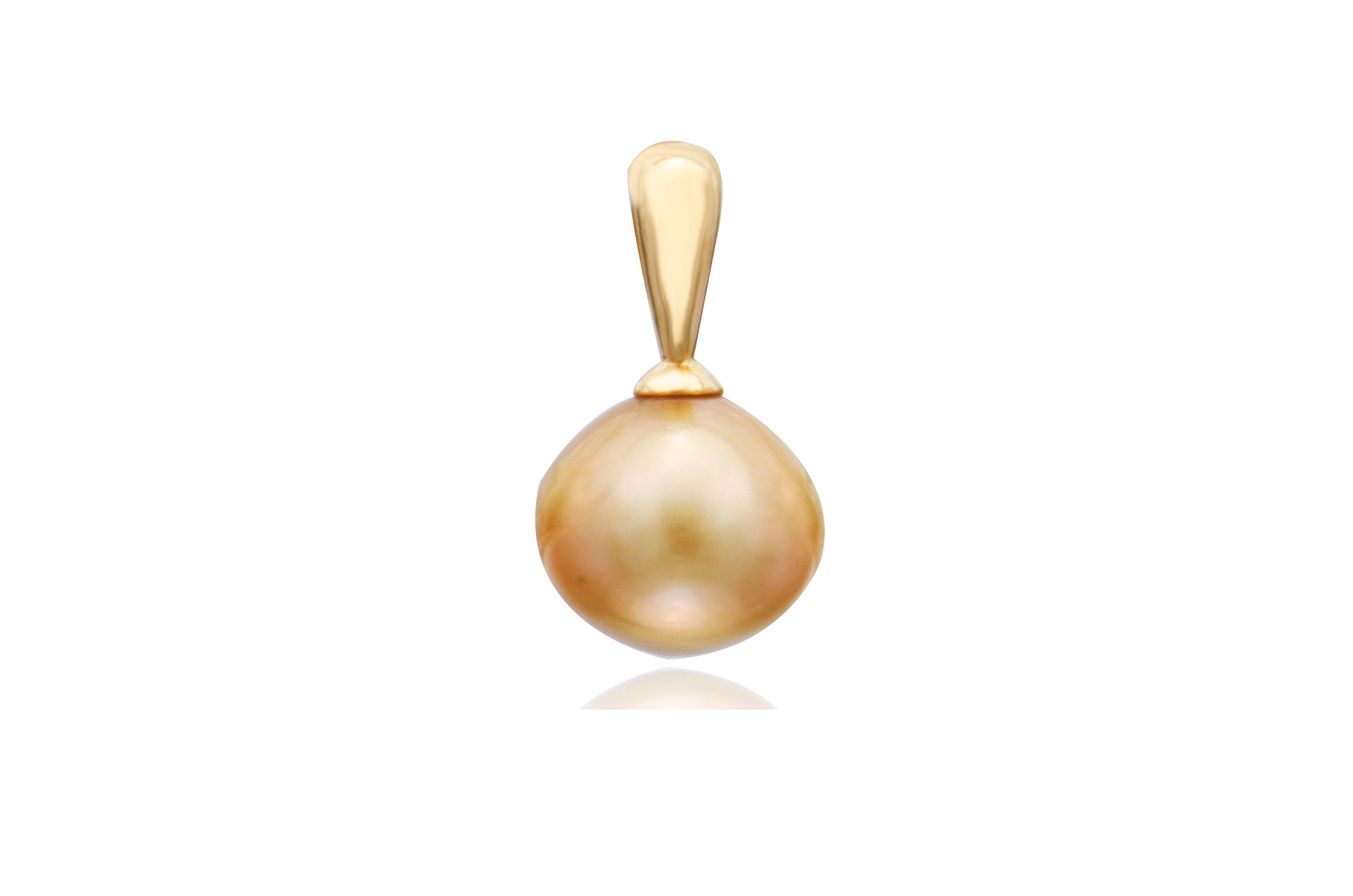 Golden South Sea Pearl Off-Round Pendant