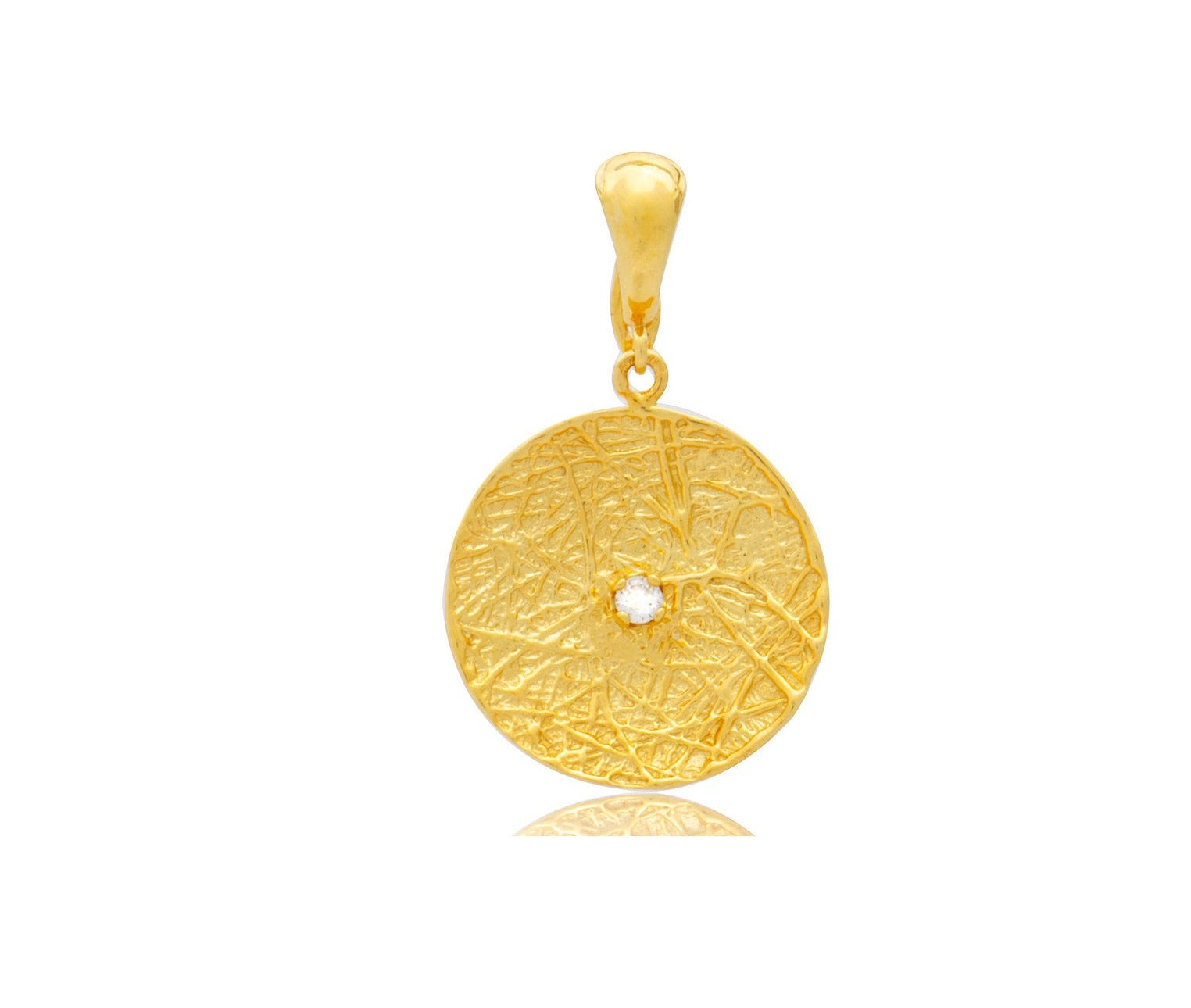 Diamond Disc Pendant