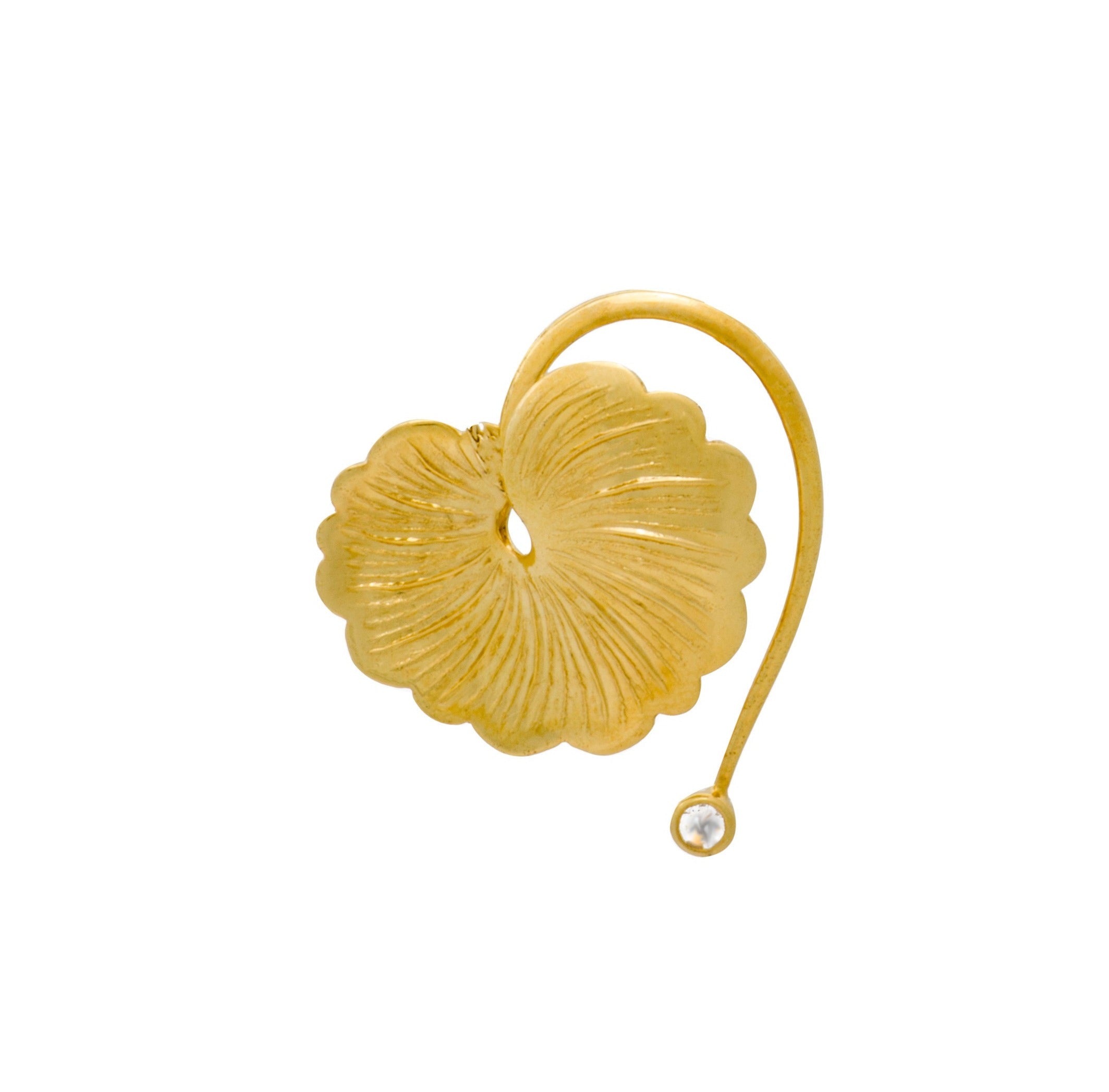 Heart Leaf Diamond Pendant