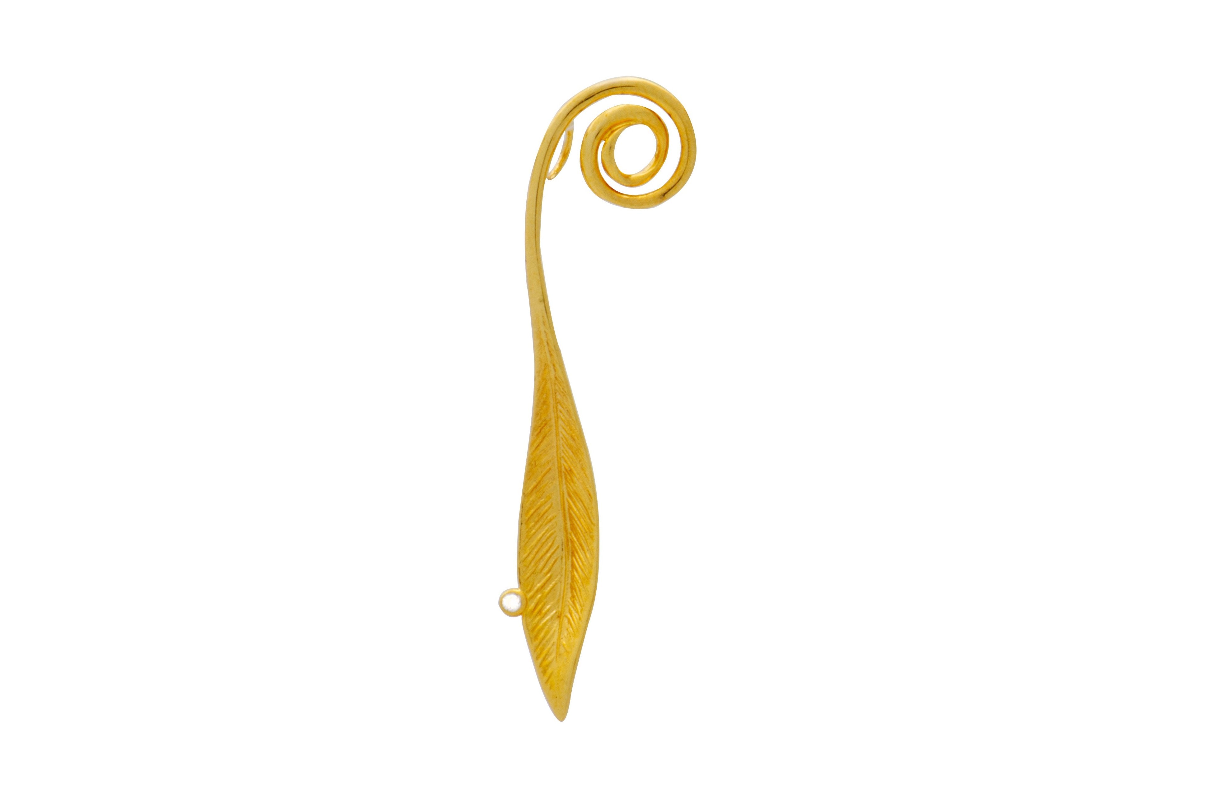 Leaf Diamond Pendant