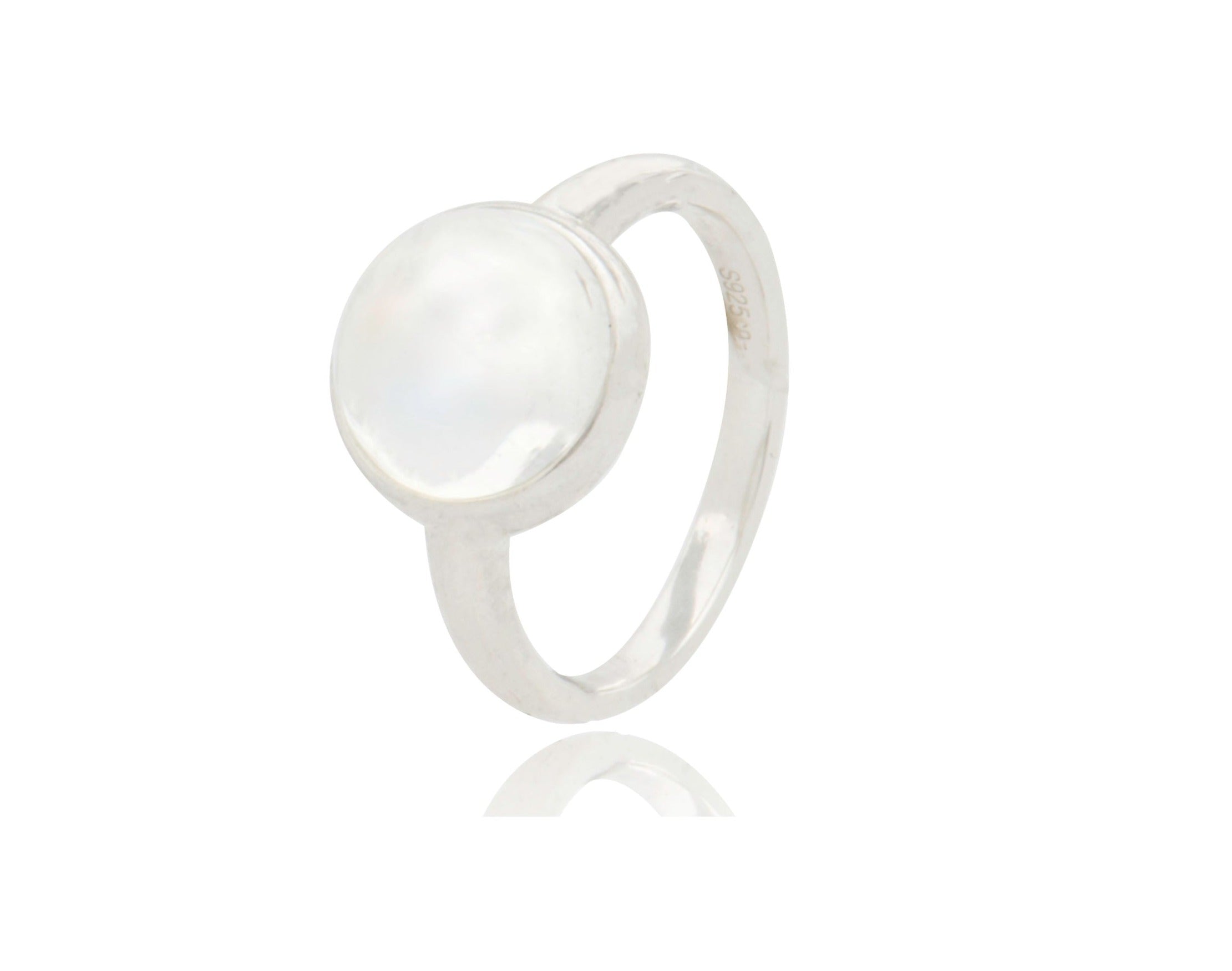Moonstone Round Ring
