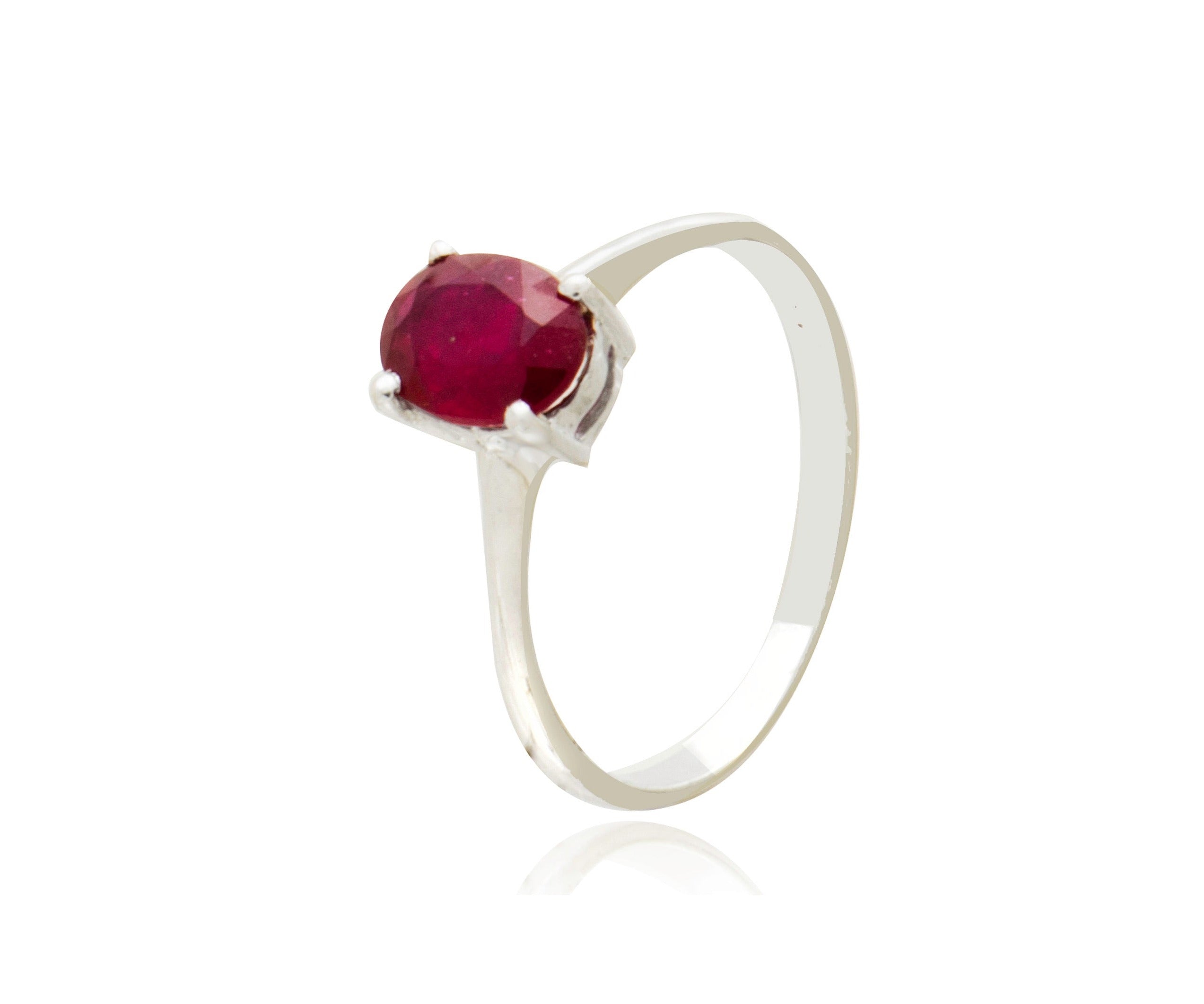 Ruby Petite Opal Ring