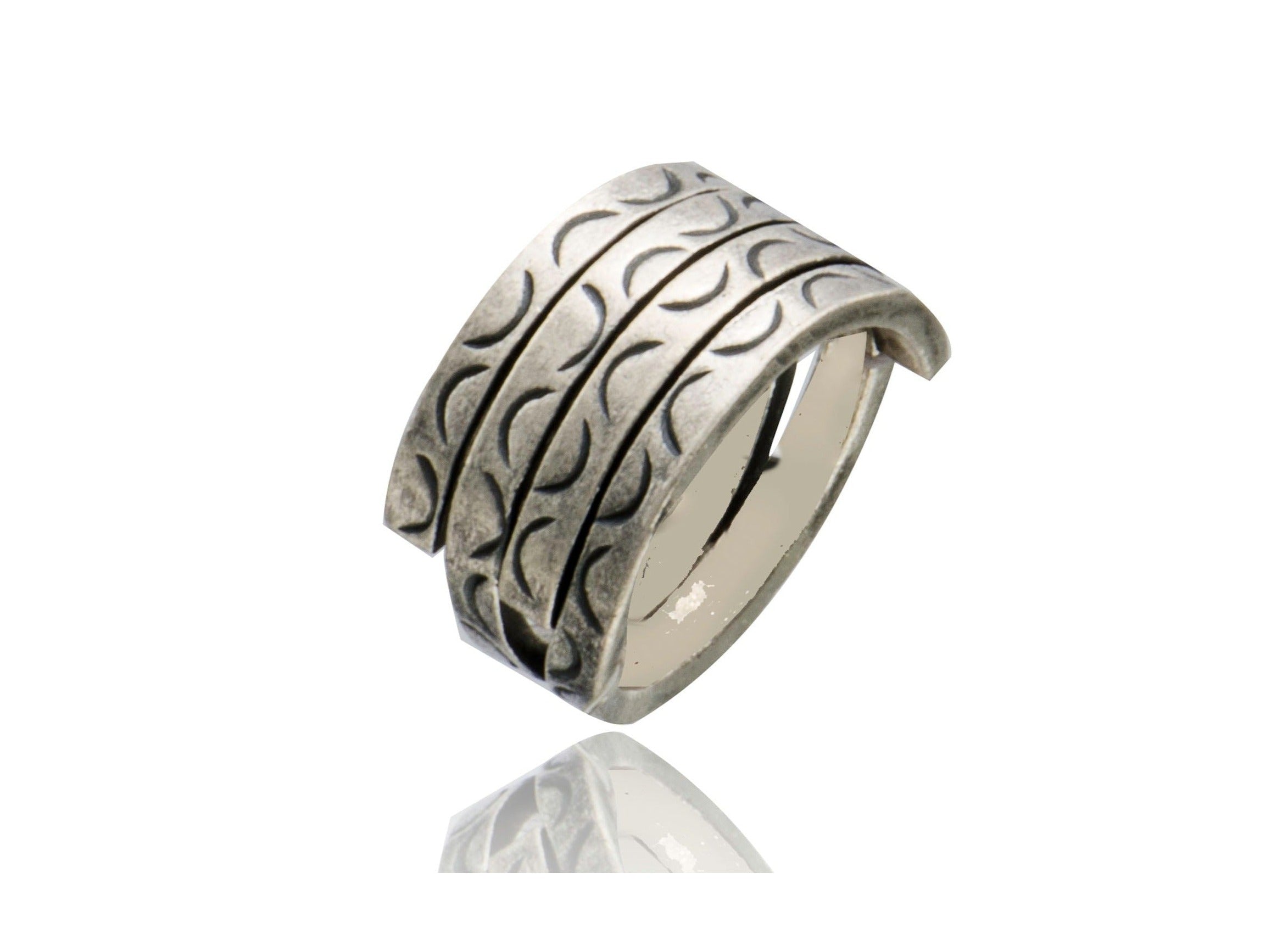 Handmade Karen Oxford 4 Line Ring