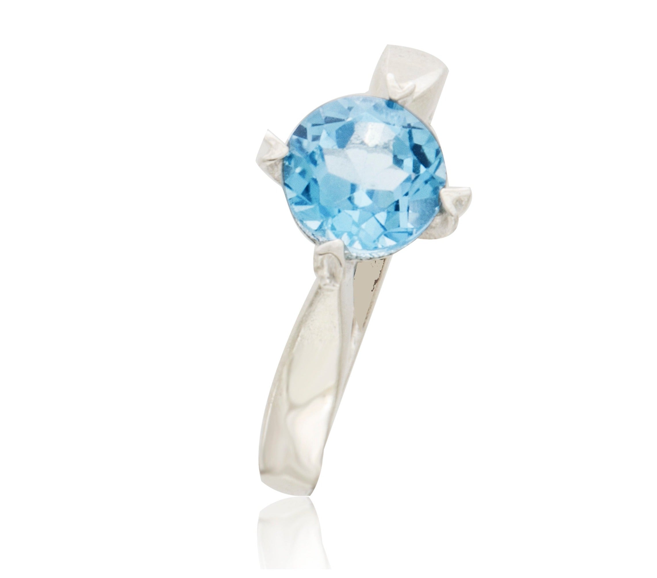 Blue Topaz Round Ring
