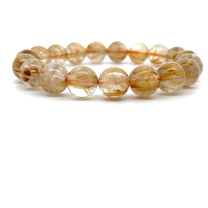 Rutilated Quartz Ball Bracelet