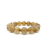 Rutilated Quartz Ball Bracelet