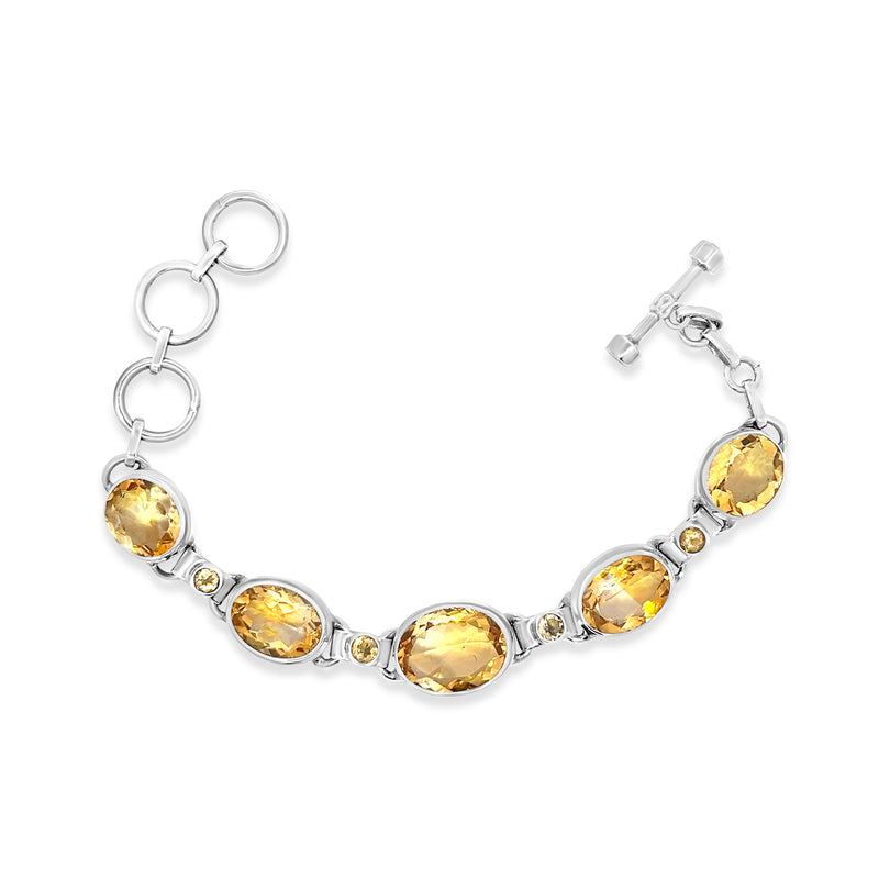 Oval Citrine Bracelet