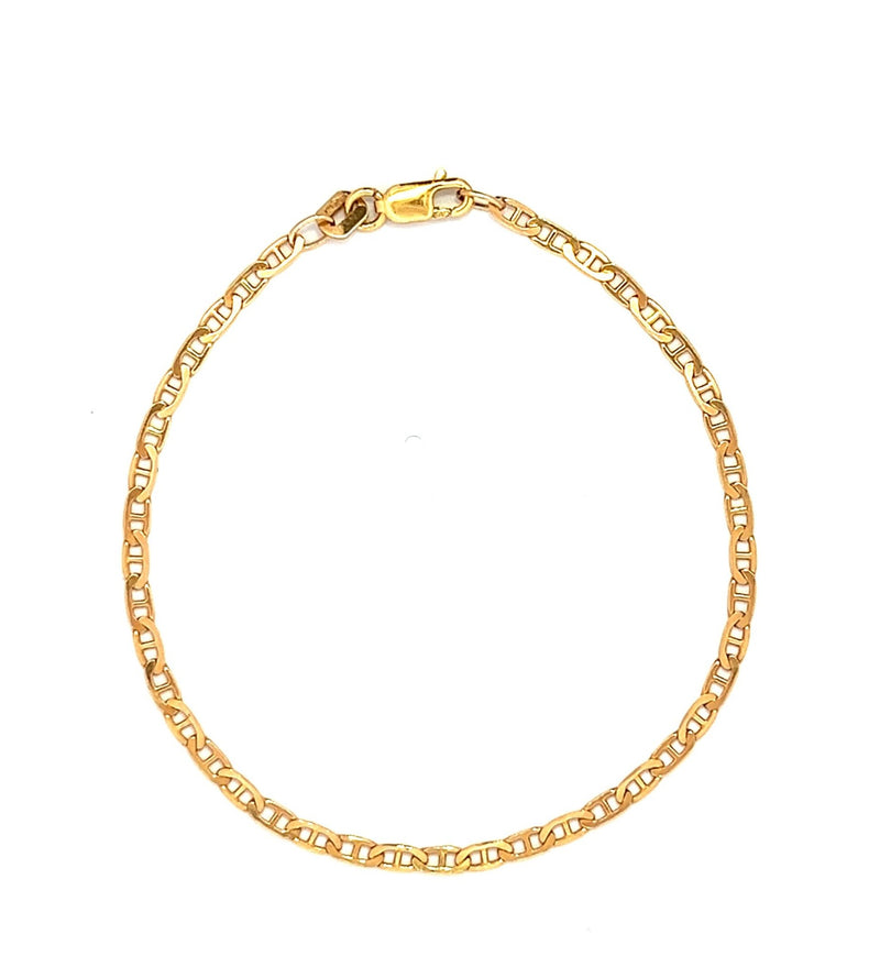 9K Gold Anchor Link Bracelet