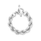 Mexican Silver Rope Bracelet