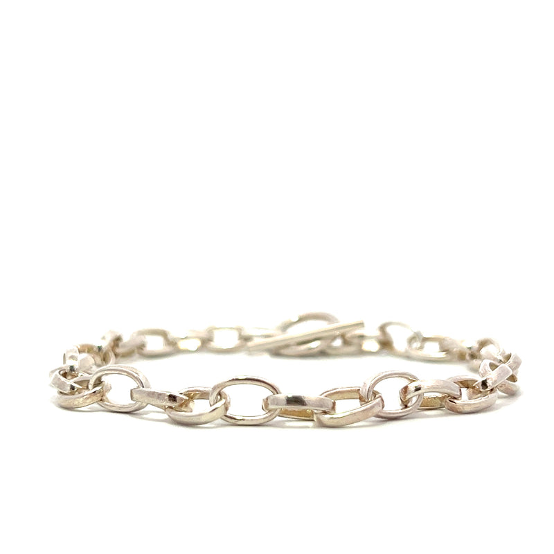 Oval Belcher Link Bracelet