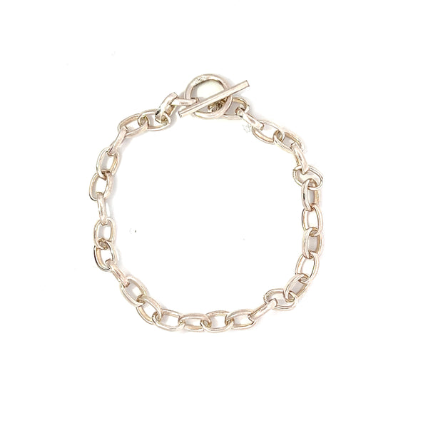 Oval Belcher Link Bracelet