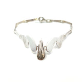 Mexican Silver Y Shape Tear Drop Bracelet