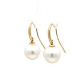 White Freshwater Pearl Hook Earrings