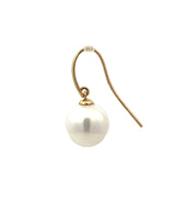 White Freshwater Pearl Hook Earrings