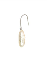 White Baroque Freshwater Pearl Hook Earrings