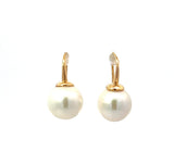 White Freshwater Pearl Hook Earrings