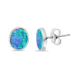 Doublet Opal Stud Earrings