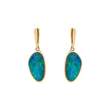 Doublet Opal Post Earrings