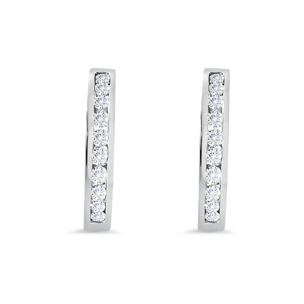 Diamond Huggie Earrings