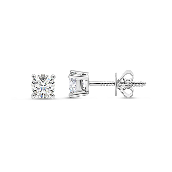 Lab Grown Diamond Screw Stud Earrings