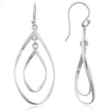 Double Twist Open Drop Earrings